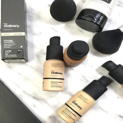 Bases The Ordinary: Serum Foundation y Coverage Foundation